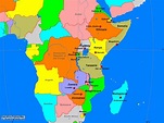 East Africa Map With Capitals - Washington State Map