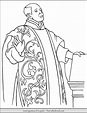 Saint Ignatius of Loyola Coloring Page | St ignatius of loyola ...