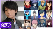 Junya Enoki [榎木 淳弥] Top Same Voice Characters Roles - YouTube