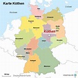 StepMap - Karte Köthen - Landkarte für Deutschland