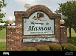 Louisiana, Mamou, welcome sign, Cajun Music Capital of the World Stock ...