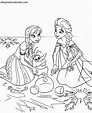 Dibujos de personajes de Frozen (Princesas Disney) para Colorear