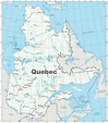Map of Quebec with cities and towns - Ontheworldmap.com