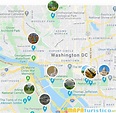 Mapa Turístico de Washington DC en 2022