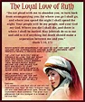 Ruth 1:16-17 The Loyal Love of Ruth | Ruth bible, Womens bible study ...