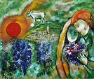 Vence Lovers by Marc Chagall | Chagall paintings, Marc chagall, Artist