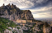 Download wallpapers montserrat monastery, summer, catalonia, spain ...