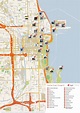 Karte von Chicago touristisch: Sehenswürdigkeiten und Denkmäler von Chicago