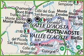 Large detailed Aosta Valley map - Ontheworldmap.com