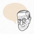 Retrato de caricatura de Sigmund Freud Vector de Stock de ©samorodinov ...