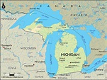 Lakes In Michigan Map
