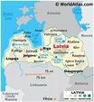 Latvia Map / Geography of Latvia / Map of Latvia - Worldatlas.com