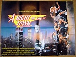 an advertisement for the movie night on the town