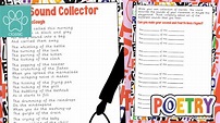 Teacher's Pet » The Sound Collector Poem and Activity