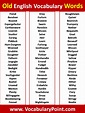 Old English Vocabulary Words - Vocabulary Point