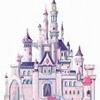Wall decal Disney Princess Cinderella Castle Wallpaper - Disney ...