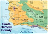 Santa Barbara California Map