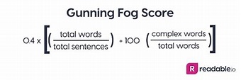 Readability and the Gunning Fog Index – Readable