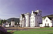 Blair Castle, Scotland, home of Dukes and Earls of Atholl. This is the ...