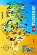Mapa Turístico da Tunísia