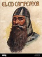 Rodrigo Díaz de Vivar (1043-1099), el Cid Campeador, caballero ...