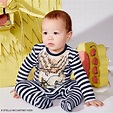 STELLA MCCARTNEY KIDS Baby Boys Blue Striped Twiddle Lion Outfit