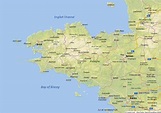 Bretagne Karte: Der beste Überblick über den Nordwesten Frankreichs