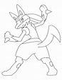 Pokemon lucario coloring pages download and print for free