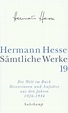'Sämtliche Werke.' von 'Hermann Hesse' - Buch - '978-3-518-41119-3'