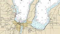 2016 Nautical Map of Grand Traverse Bay Lake Michigan - Etsy