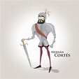Ilustración de Hernán Cortés. | Personajes históricos, Personajes ...