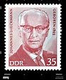 East German (DDR) Postage Stamp (1973) : Johannes Dieckmann (1893-1969 ...