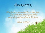 Good Character Quotes From The Bible - Wallpaper Image Photo