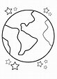 Desenhos de Planeta Terra 10 para Colorir e Imprimir - ColorirOnline.Com