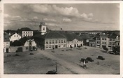 Town Square Holice, Czech Republic Eastern Europe Postcard