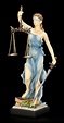 Justitia Figur - Göttin der Gerechtigkeit - bunt | Antike Götter ...