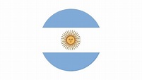 Argentina flag circle, vector image and icon. 7686723 Vector Art at ...