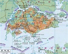 新加坡地图地形版 - 新加坡地图 - 地理教师网
