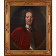 JOHN ALEXANDER (SCOTTISH 1686-C.1766) HALF-LENGTH PORTRAIT O