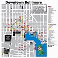 Downtown Baltimore Tourist Map - Baltimore Maryland • mappery