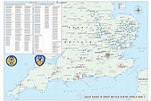 Ww2 Air Bases In England Map - Map