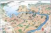 Mappa di San Pietroburgo turistico: attrazioni e monumenti di San ...