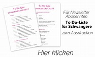 To Do-Liste für die Schwangerschaft: "Daran müsst ihr denken!"