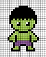 A pixel art template of Hulk Perler Bead Patterns, Beading Patterns ...