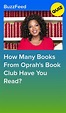 How Many Books From Oprah's Book Club Have You Read? in 2020 | Oprahs ...