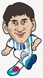 Drawing Messi Animation - Man Football Player Cartoon, HD Png Download ...