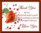 Thank you My Love... Free For Your Love eCards, Greeting Cards | 123 ...