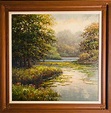 KARL ALEXANDER 1890-1967 Large Landscape Sunset River | Etsy