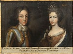 Léopold, duc de Lorraine, et son épouse Elisabeth-Charlotte d'Orléans ...
