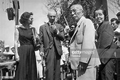 J. Robert Oppenheimer and his wife Katherine meet with Japanese... News ...